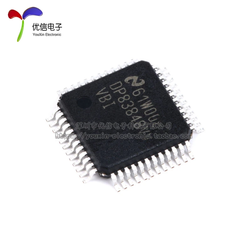 10 stücke original original patch dp83848ivvx/nopb LQFP-48 ethernet transceiver/interface ic chip