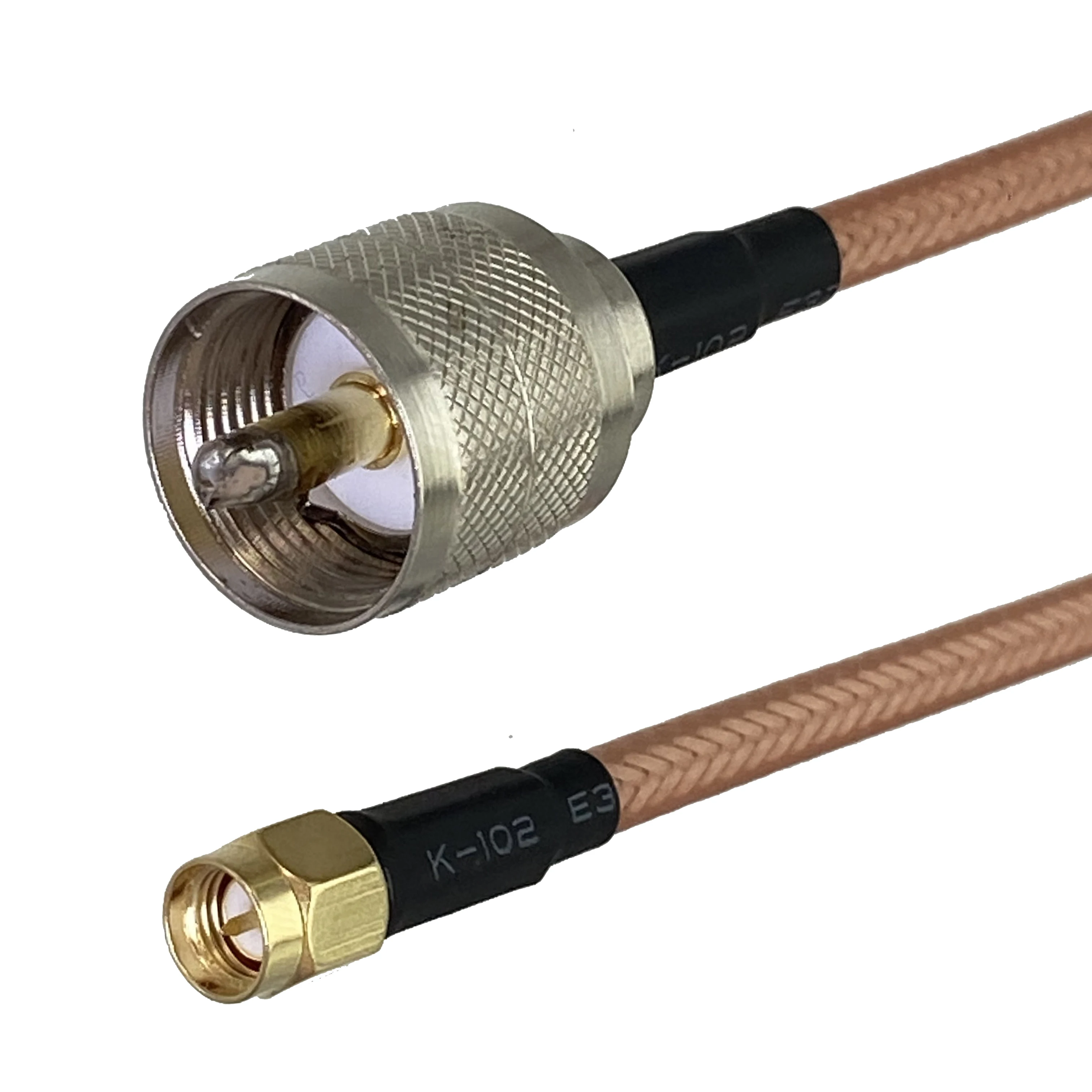 RG142 UHF PL259 Male plug to SMA Male Plug Straight Connector RF Coaxial Jumper Pigtail Cable Wire Terminals6inch~10M