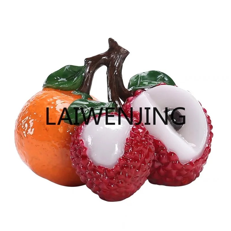 

Fruit Litchi Tea Ornaments Color Changing Supportable Set Decoration Kung Fu Ceremony Utensils Tea Table Furnishings