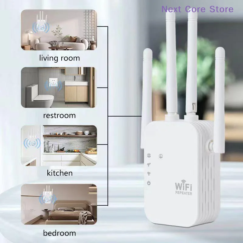 [NC]1Pcs Roteador de Sinal 5G/2.4G 300Mbps Repetidor WiFi Sem Fio 802.11N Extensor de Alcance Longo Amplificador de WiFi