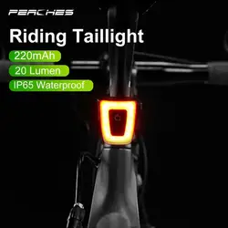 Bicycle Lights Rechargeable Bike Rear Light LED Saddle Taillights Cycling Helmet Light USB Flashlight Safety Warning Accessories