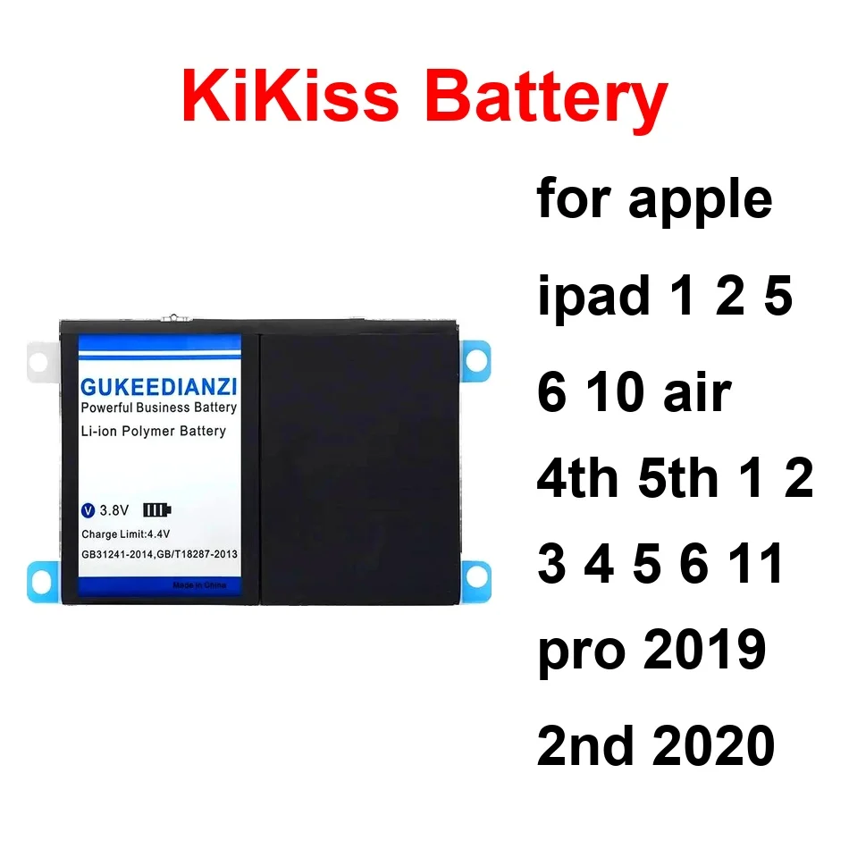 

6400-11000Mah PAD5 Pro10.9 AIR4 PAD6 For Apple Ipad 1 2 5 6 10 Air 4TH 5TH 3 4 11 Pro 2019 2ND 2020 Tablet Battery