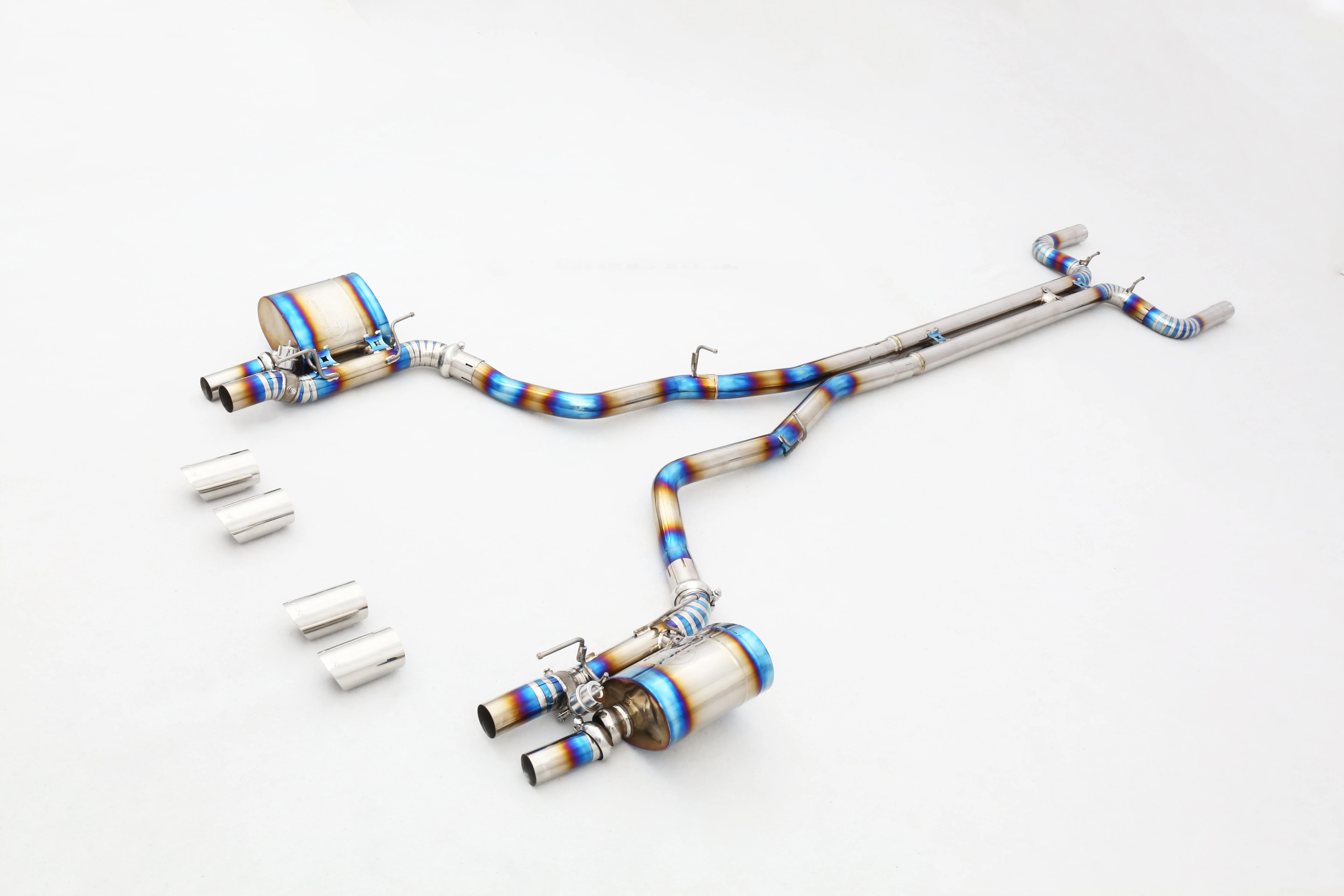 Custom 304 Stainless Steel/Titanium Valved Exhaust System Designed Specifically for 3.0T V6 Exhaust Pipes