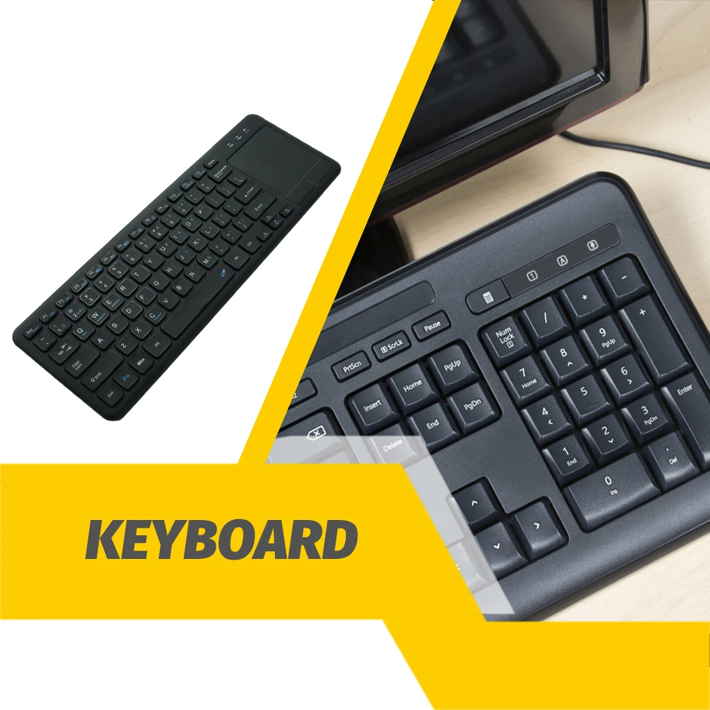 Wireless Keyboard 78 Keys Foldable Home Office School Work Notebook Laptop PC Computer Screen Plate Key Board