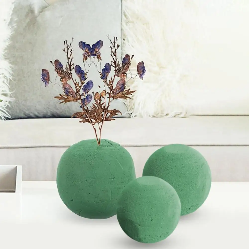 Diy Floral Arrangement Supplies Floral Foam Blocks Spherical Flower Mud for Wedding Vase Decoration Florist for Live/artificial