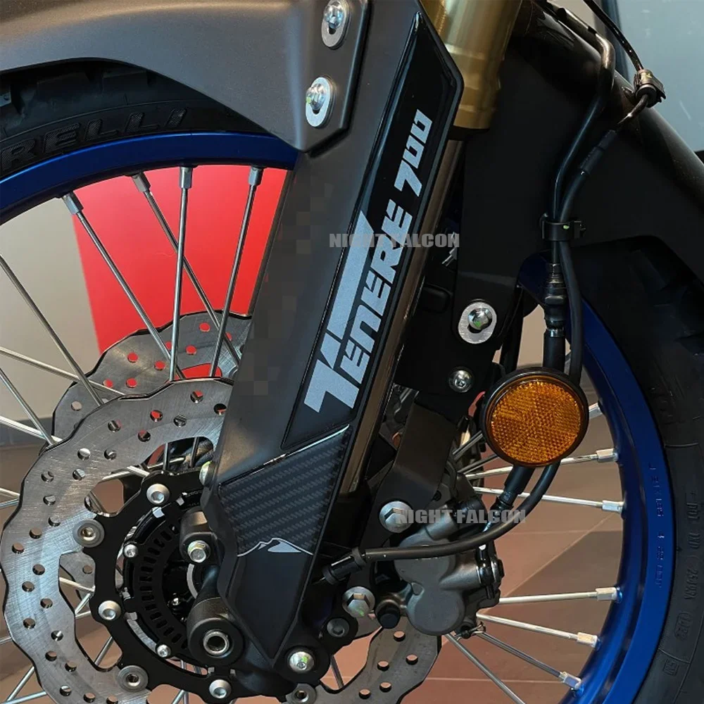 Tenere 700 2023 Accessories Motorcycle Front Fender Sticker 3D Epoxy Resin Sticker For Tenere 700 2022-2023
