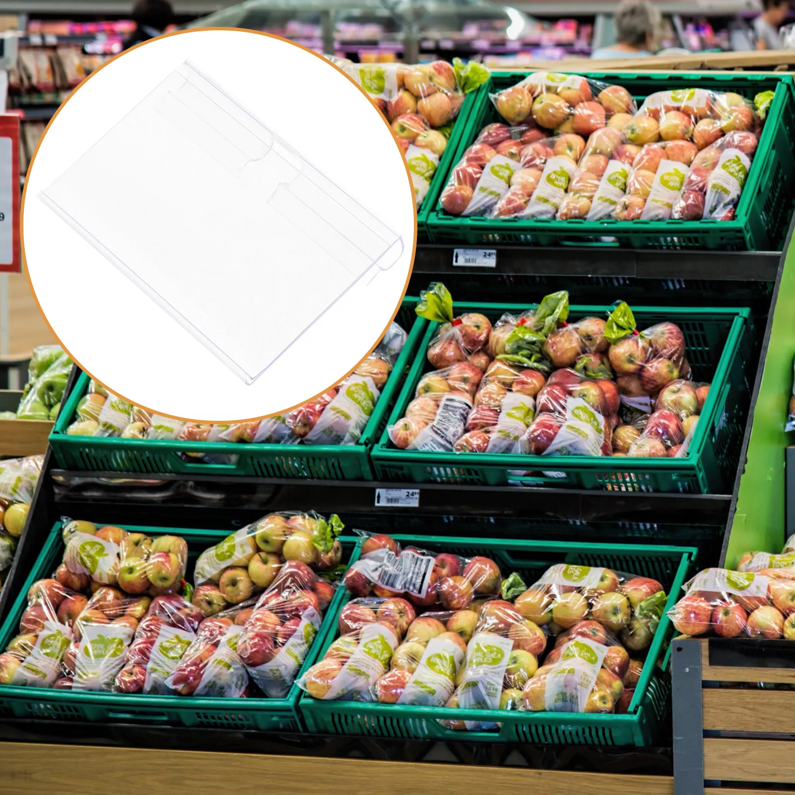 

60Pcs Sturdy Price Tag Holder Shelf Label Display Stand for Retail Store Supermarket Signage Shelf Labels Stable Price Tag