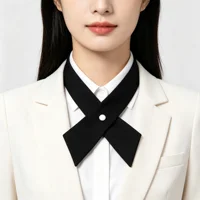 Girl Student Uniform Bow Tie Ties Solid Men's Women's Professional BowTie Women's Cross Day Cravat Prom Graduation Casual 3