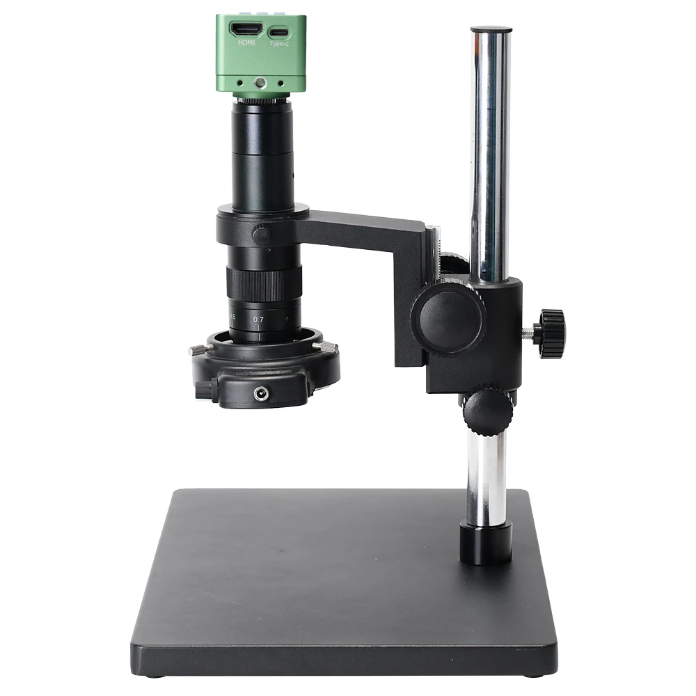 4K USB HD-MI Camera Continuous Zoom 180X C-Mount Digital Microscope For Mobile Repair Electronics Soldering Tools