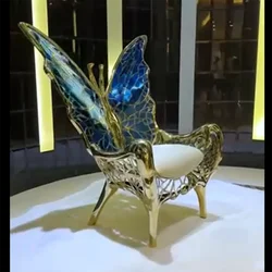 New Stainless Steel King Butterfly Chair Hotel Rental Wedding Furniture