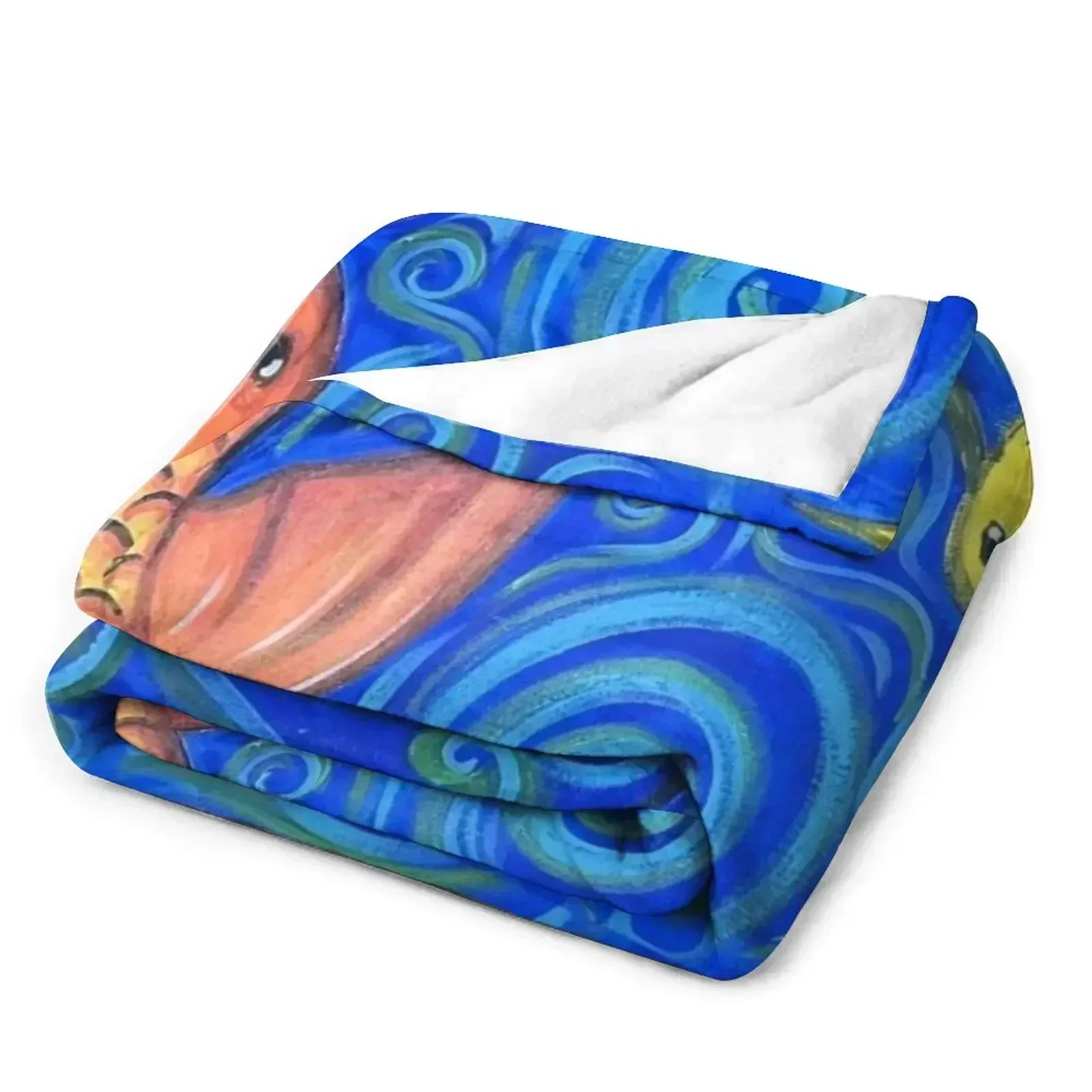 New Mother Koi Throw Blanket Bed Fashionable Summer Camping Thermal Blankets 3