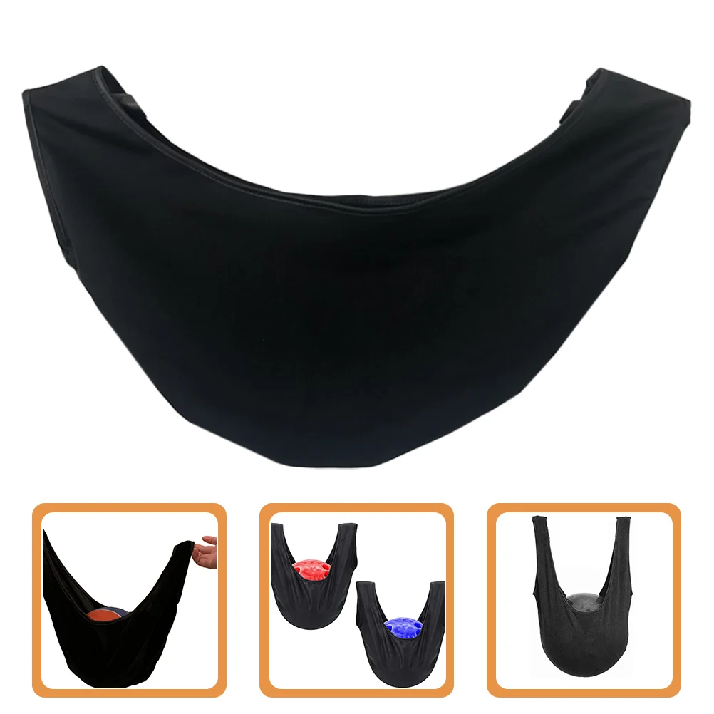 

Microfiber Towels Bowling Ball Cleaning Bag Portable Body Professional Polishing Black Pad Man