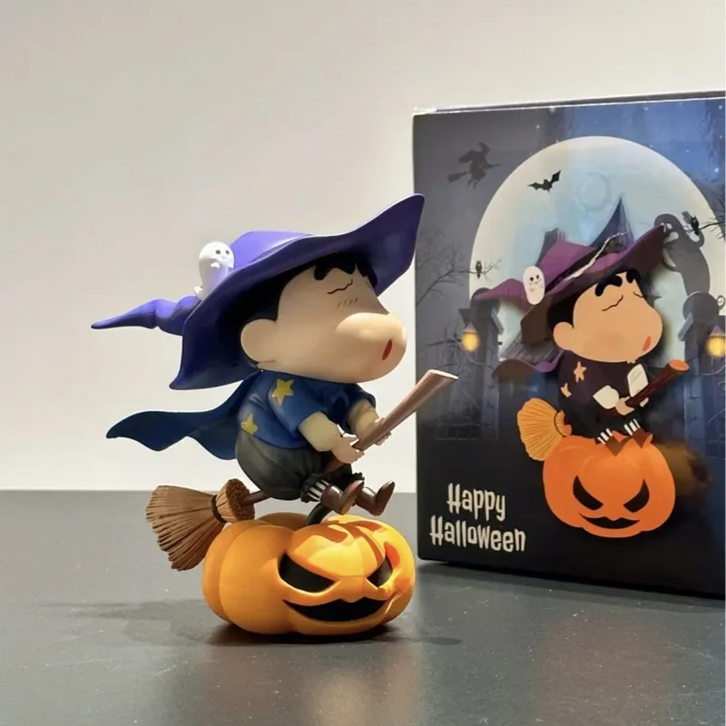 ハロウィーンのカボチャのランタン,クレヨンのxiaoxin,手作りのアクセサリー,充電式,小さな常夜灯,かわいい贈り物