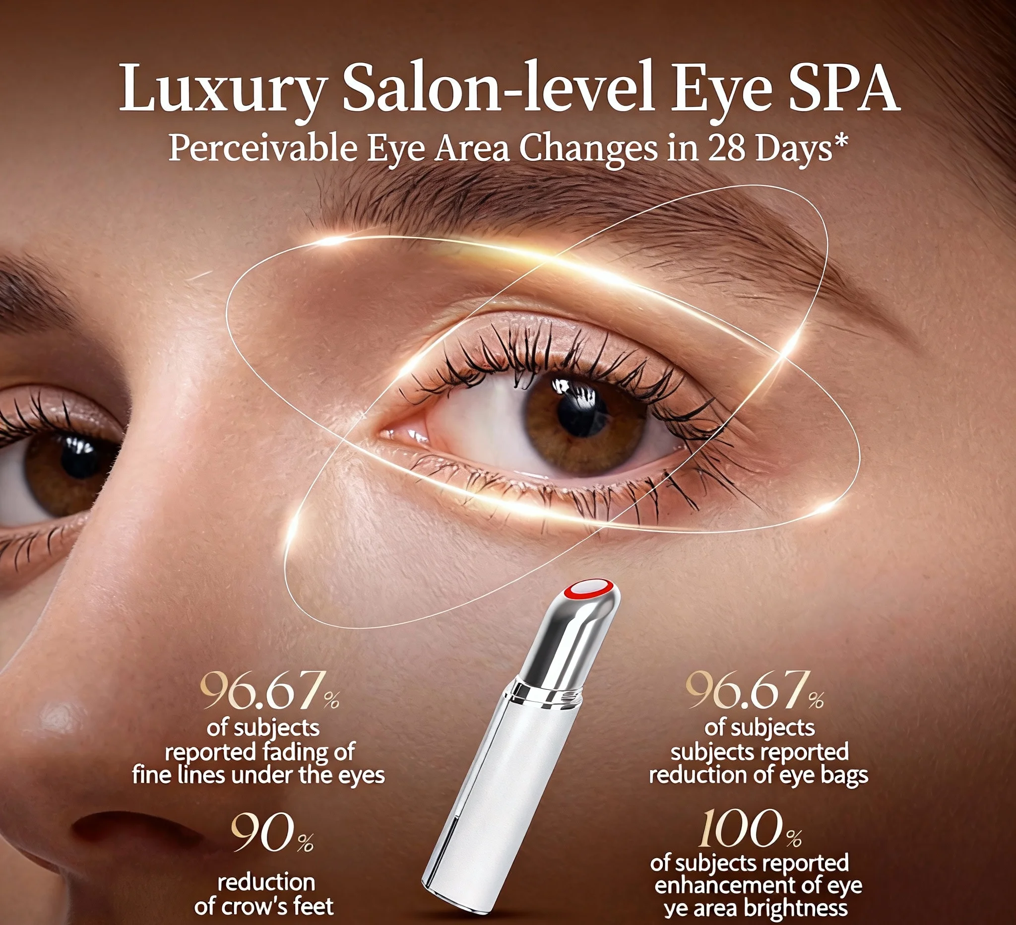 Elektryczne urządzenie kosmetyczne do oczu, wibracyjny masażer do twarzy, redukuje worki pod oczami, cienie i opuchliznę, łagodzi zmęczenie oczu.