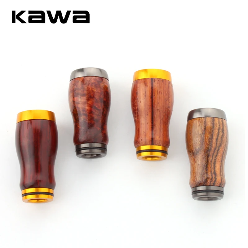 Kawa Fishing Handle Knob Red Sandalwood Material For S/D Spinning And Water-drop Fishing Reel Handle Accessory For Knob DIY