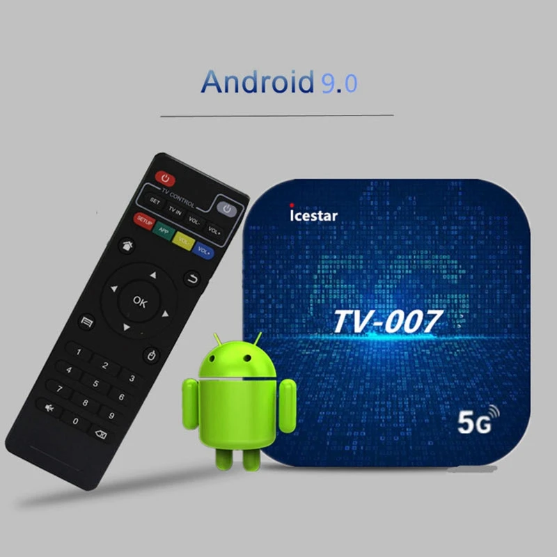 Imagem -04 - Icestar-smart tv Box com Bluetooth Android 9.0 4k Wi-fi S905l hd 3d Media Player 1080p 2.4g 5g 4gb 32gb Tomada ue Tv007