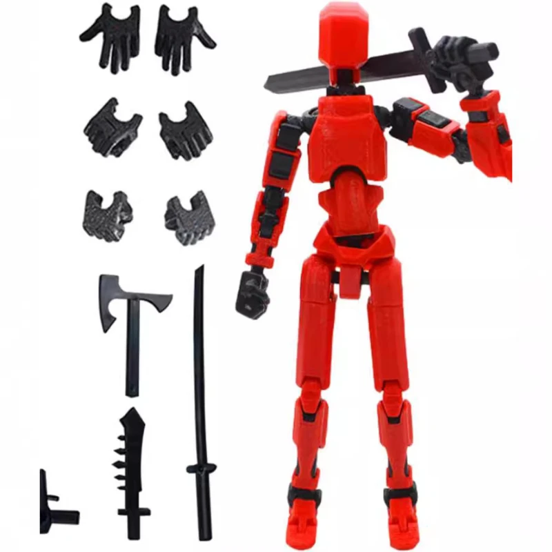 Anime Robot Action Figure DIY Assembling Toys Movable 3D Dummy Full Joint Action Figure Models Kids Toys Children Birthday Gifts