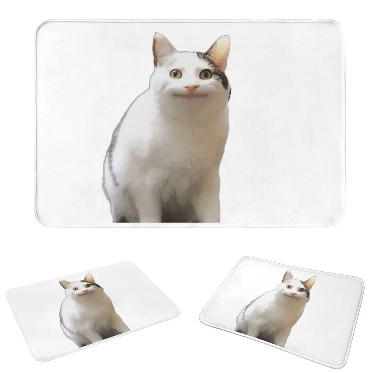 Beluga Cat Safari Doormat Absorbent Mat Carpet Rug Kitchen Entrance Home Floor Mat for Bathroom Footpad Mats