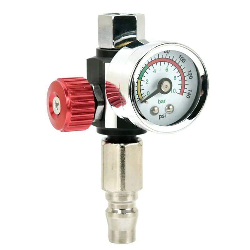 AA63 HOT luchtcompressor regelklep met manometer, voor nauwkeurige controle in lucht/pneumatisch gereedschap met PF20-connector