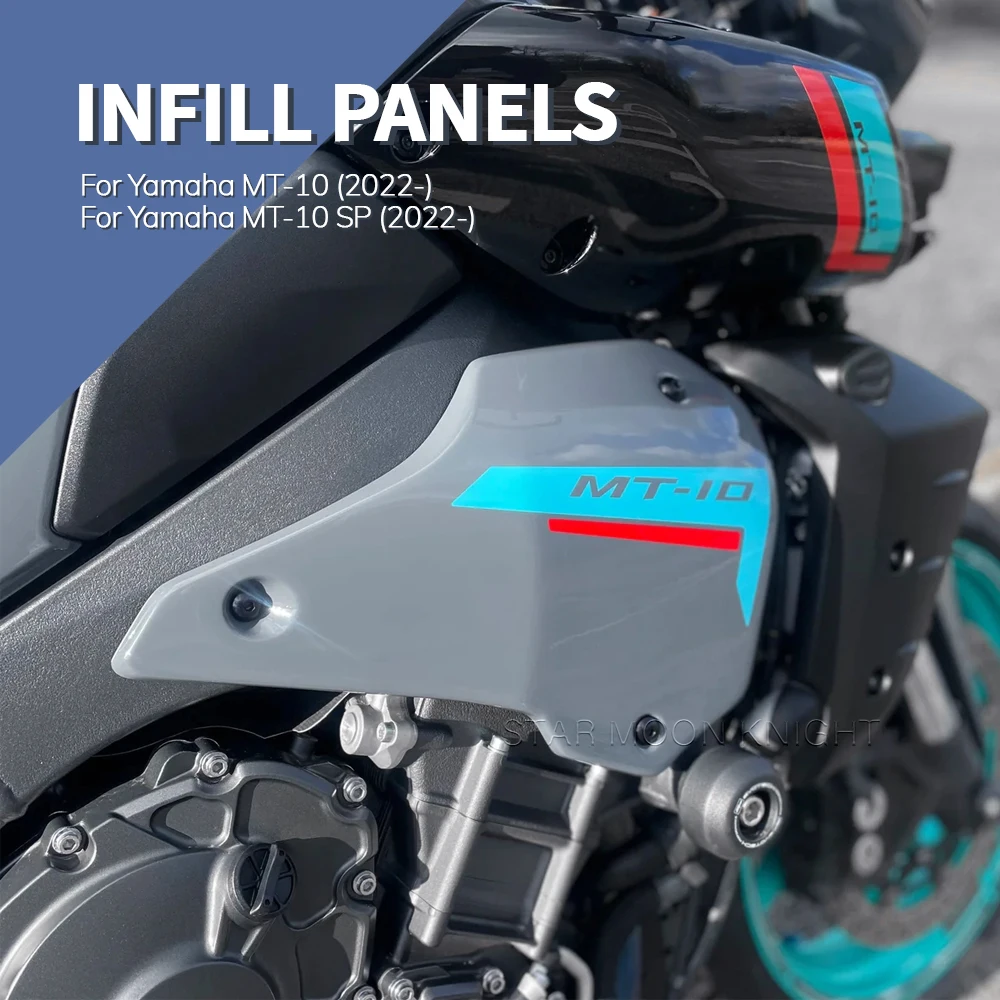 

Motorcycle Infill Panels Frame Cover Infill Side Panel Fairing Cowl Filler Board For Yamaha MT-10 SP MT10 MT 10 2022 2023 2024-