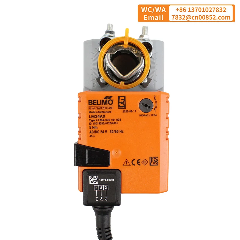 

BELIMO LM24AX 5Nm Привод клапана AC24V DC24V Системы HVAC Строительные системы вентиляции CE54 в наличии оригинал