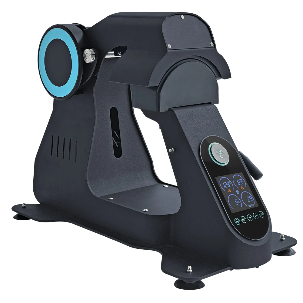 ماكينة ضغط حرارية أوتوماتيكية كهربائية مع لوحات تسخين مزدوجة لطباعة القبعة