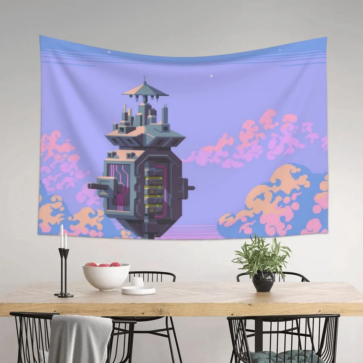 

Sky Temple Tapestry Wall Carpet Wall Hanging Decor Luxury Living Room Decoration Wallpapers Home Decor Tapestry