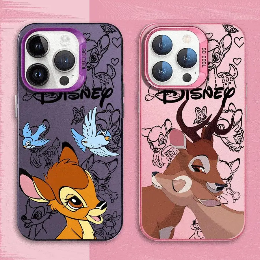 Disney Bambi Deer Phone Case for Apple iPhone 15 16 Pro Max 13 14 Plus 12 11 Pro plus Matte