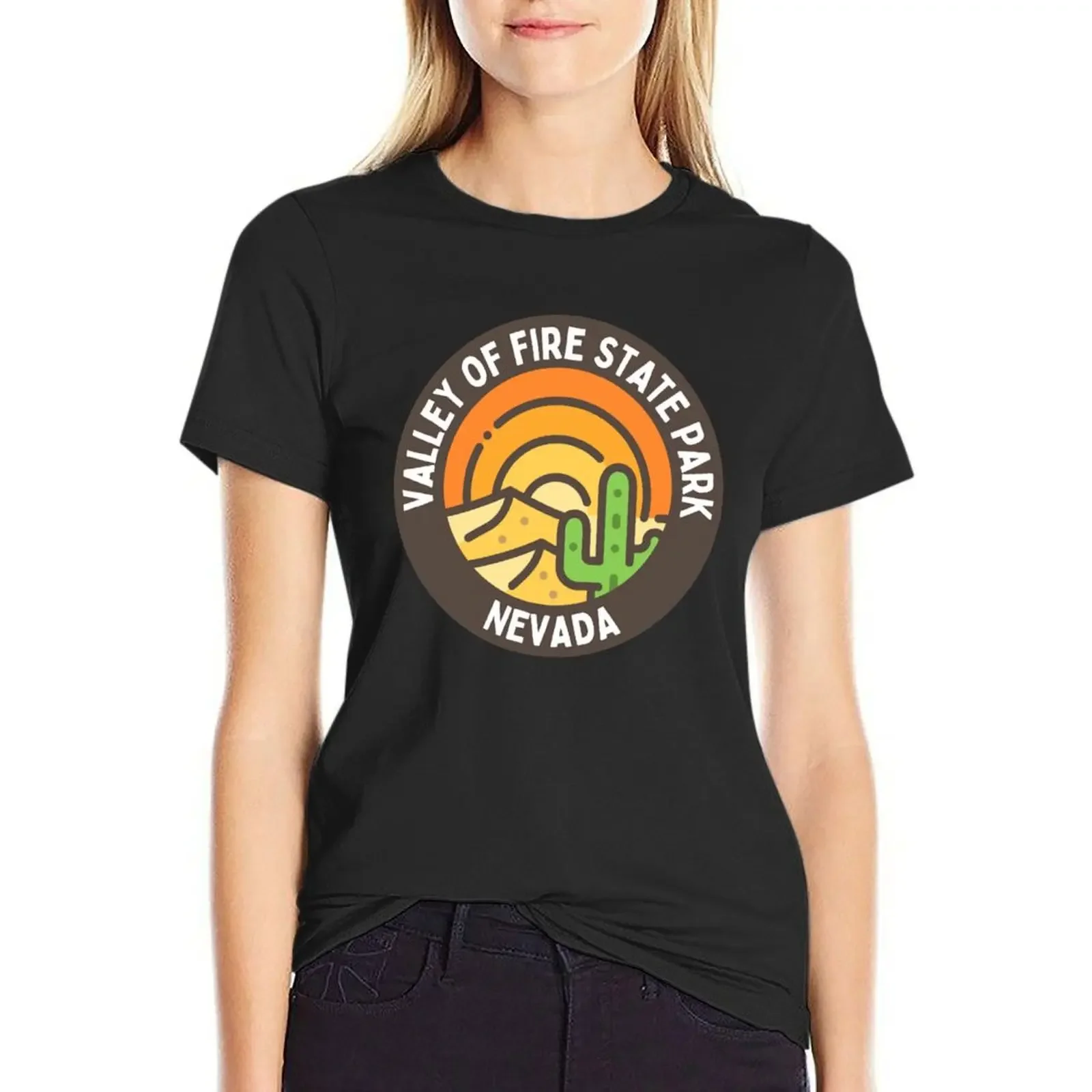 

valley of fire state park Nevada desert mountain summer T-Shirt vintage clothes vintage tees black t shirts for Women