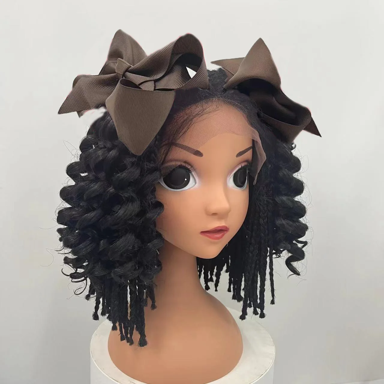 

Kids Ponytail Hair Extension 6 8 Inch 10inches Curly Ponytail Kids En Gros Kids Synthetic Ponytail Extensions with Elastic