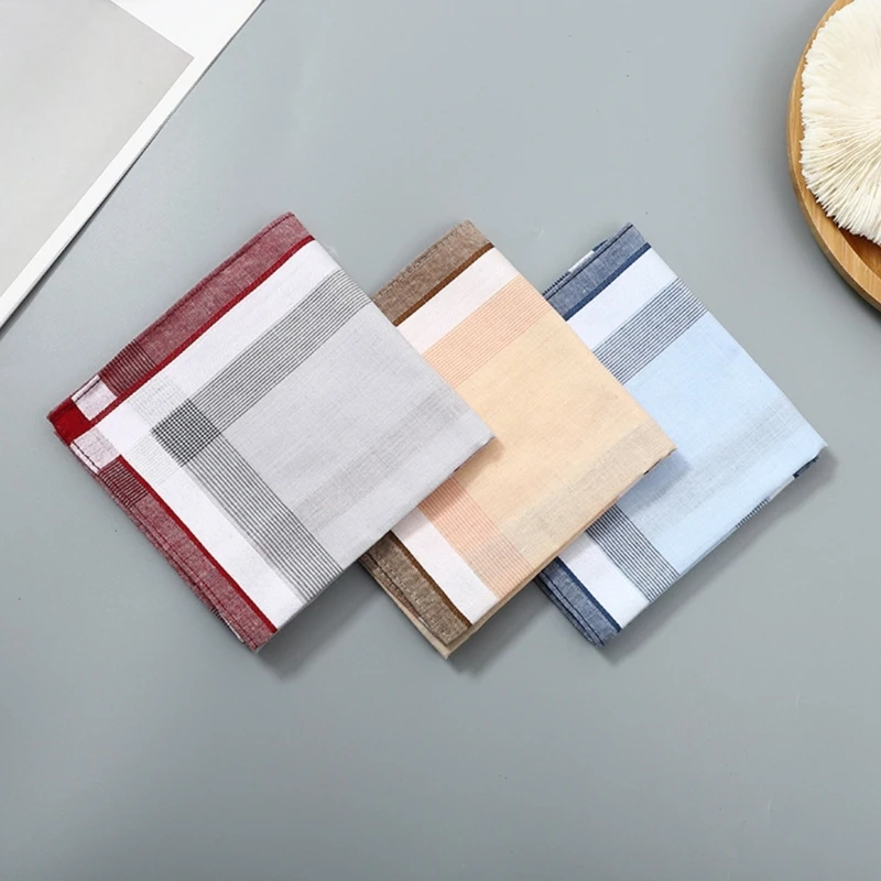 Kiểu dáng Thời Trang Bỏ Túi Khăn Tay Gents Rô Hankies 16x16inch Lớn Dây Độ Thấm Hút Cao Khăn Bỏ Túi Trang Sức Giọt