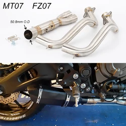 Motorcycle Exhaust Muffler Modified Front Pipe For YAMAHA TRACER 7/GT TRACER 700/GT MT-07 FZ-07 2014 -2023 FZ07 MT 07 exhaust