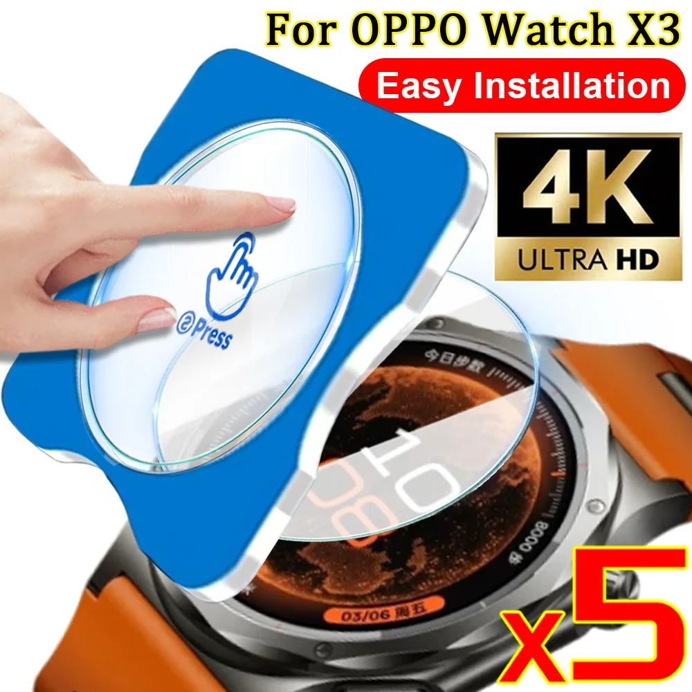

Для OPPO Watch X3: Защитная пленка из закаленного стекла HD Clear с легкой установкой, устойчивая к царапинам, с защитой от повреждений одним нажатием.