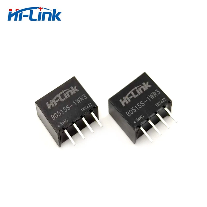 

Free Shipping 50pcs/lot 1W 15V 67mA DC DC Power Module Small Size B0515S-1WR3 High Efficiency Isolated Unregulated Single Output