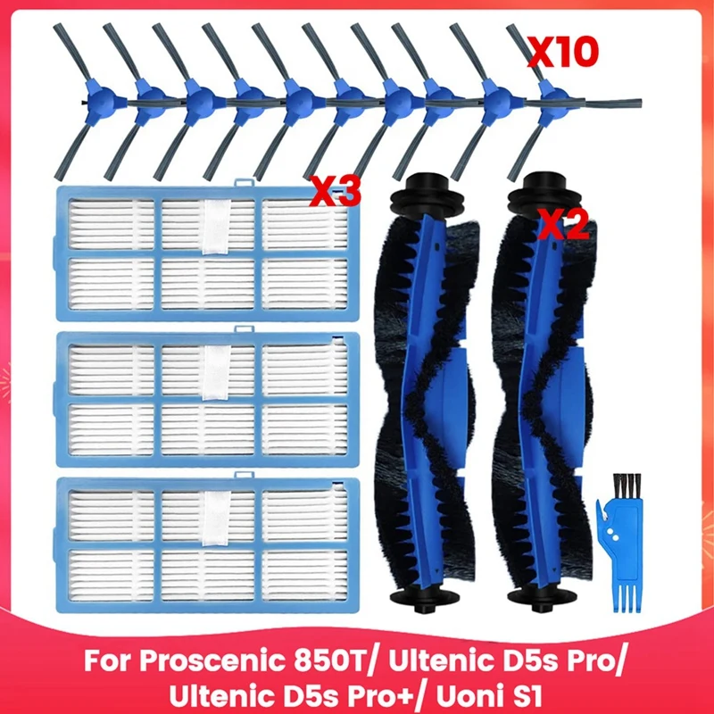

Retail For Proscenic 850T, For Ultenic D5s Pro, For Ultenic D5s Pro+, For Uoni S1 Vacuum Cleaner Main Side Brush Hepa Filter