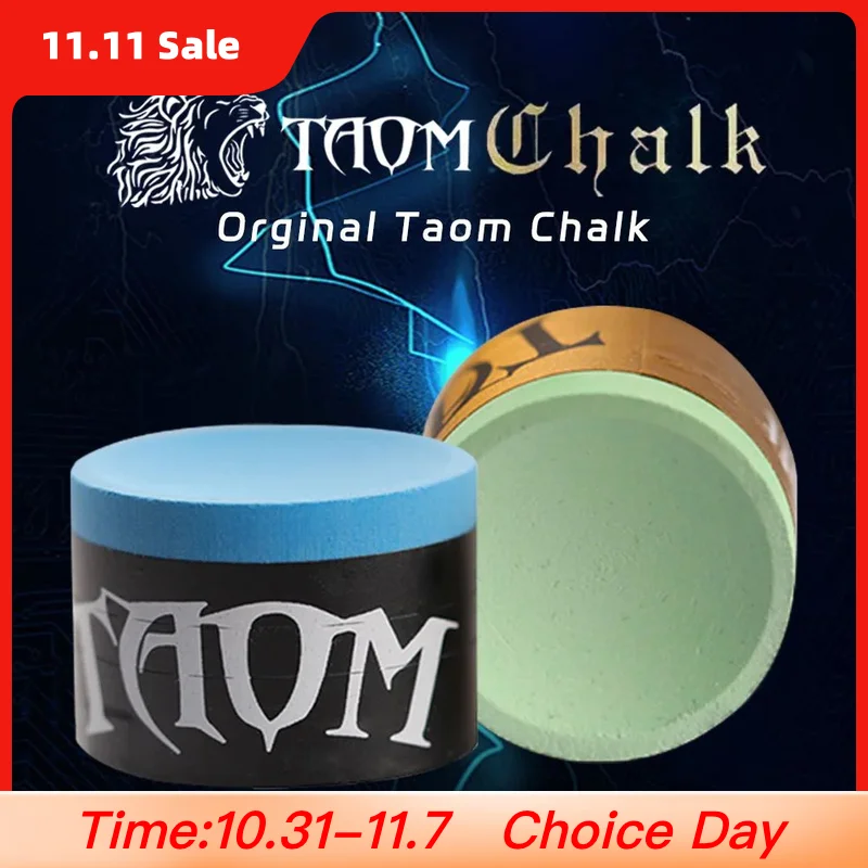 

Taom Chalk Pyro Chalk V10 Soft Blue Billiard Pool Chalk 2.0 Pyramid Pink Green Snooker for Professional Round Billiards Chalk