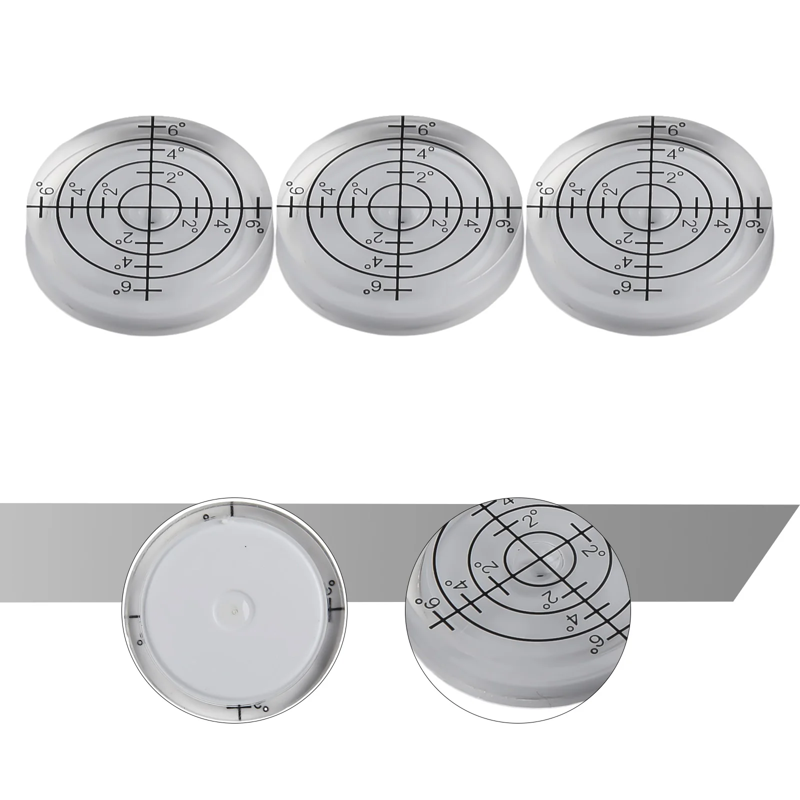 High Quality Practical for durable Brand New Bubble Level Level Round Bubble 1.260.28in 327mm 3pcs for acrylic Circular