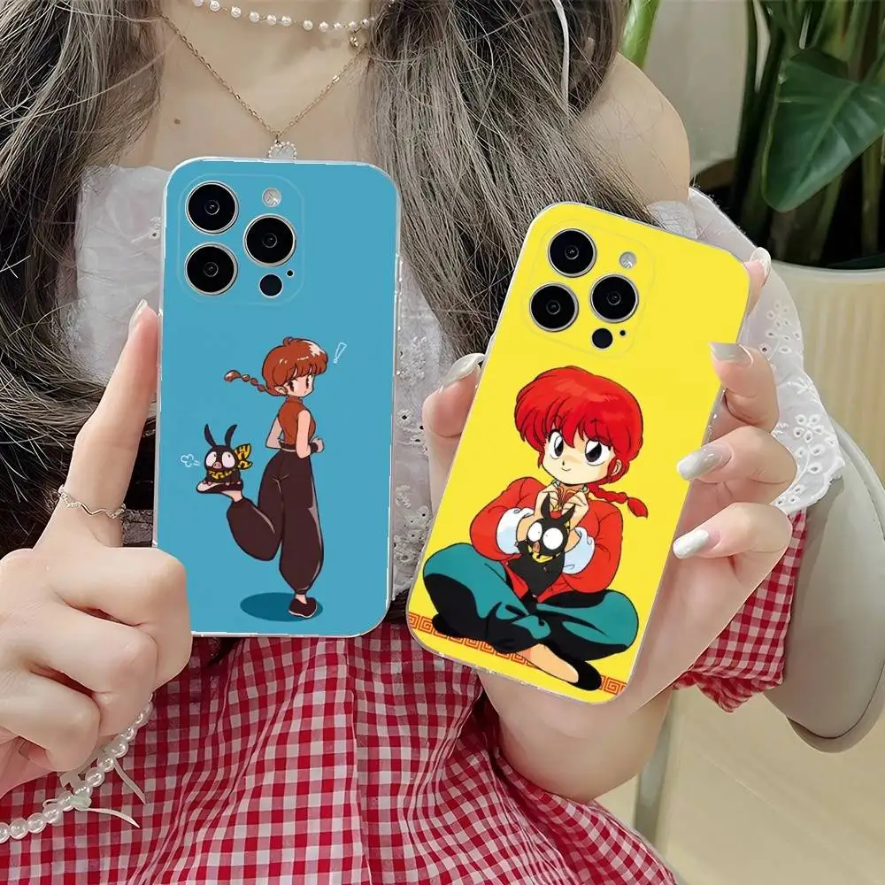 

Comics R-Ranma Phone Case For iPhone 16,15,14,13,12,11 Plus,Pro,Max,XR,XS,Plus,E,SE4,Mini Transparent Soft Cover
