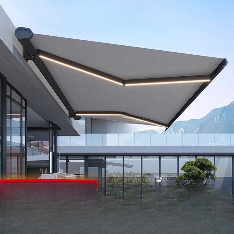 

Electric awning outdoor courtyard balcony telescopic