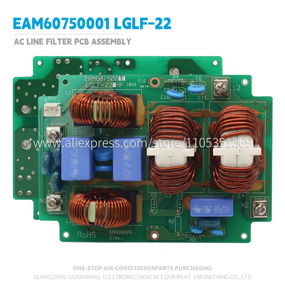AC Line Filter Pcb Assembly EAM60750001 LGLF-22 For  VRF Multi-V Outdoor Unit ARU0144WS AUUW423D LUU425HV New