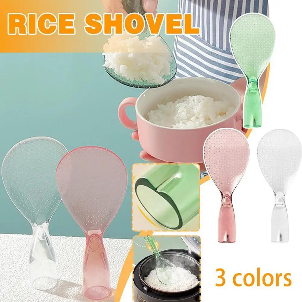 

1pc Stand-up Rice Spoon Easy Clean Kitchen Accessories Rice Shovel Pp Electric Rice Spoon Kitchen Utensils Non-stick Household