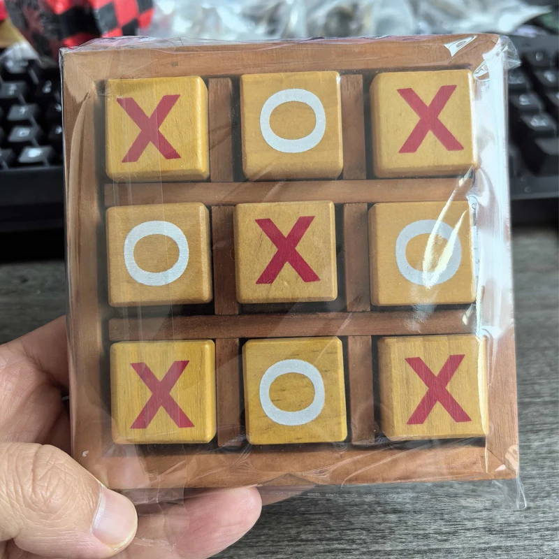 لعبة خشبية من تيك تاك تو، لعبة دعابة الدماغ، اختبار الذكاء، تحدي المنطق، التدريب، هدايا فريدة للأطفال والكبار، متعة عائلية للحفلات #5
