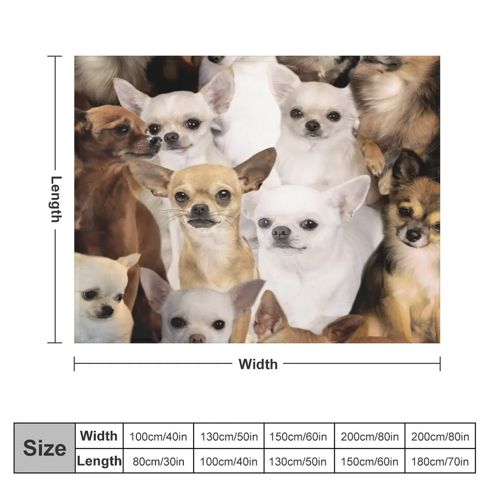 Chihuahuas Throw Blanket Blankets For Sofas Personalized Gift Luxury Brand Flannels Blankets