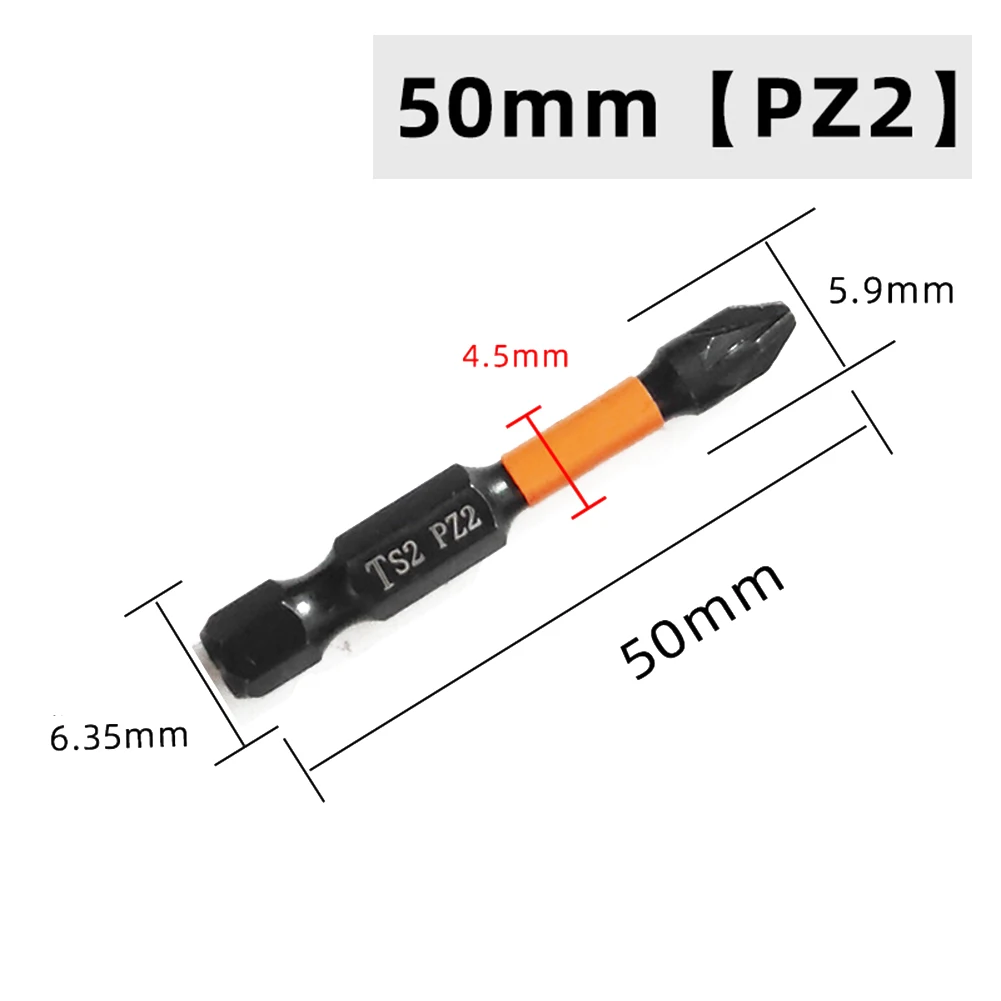 1PC Screwdriver Bit  Magnetic Batch Head Electric Screwdriver Hex Shank 50mm PH1,PH2,PH3,PHZ1,PZ2,PZ3