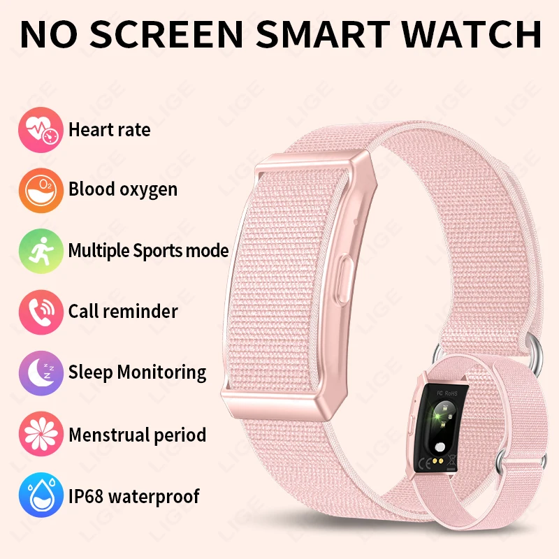 

LIGE New Smart Watch For Android IOS Fitness Sport Smart Bracelet Heart Rate Blood Oxygen Health Monitor Men Ssmart watch Women