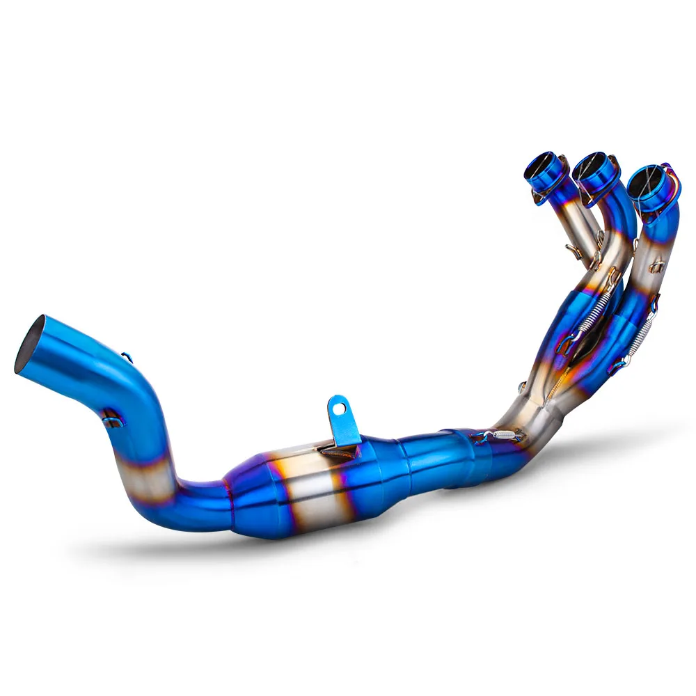 

Motorcycle Exhaust Escape Full Systems Front Link Pipe Connect 51mm Muffler Slip on for Yamaha MT-09 MT09 FZ-09 XSR900 2021-2023