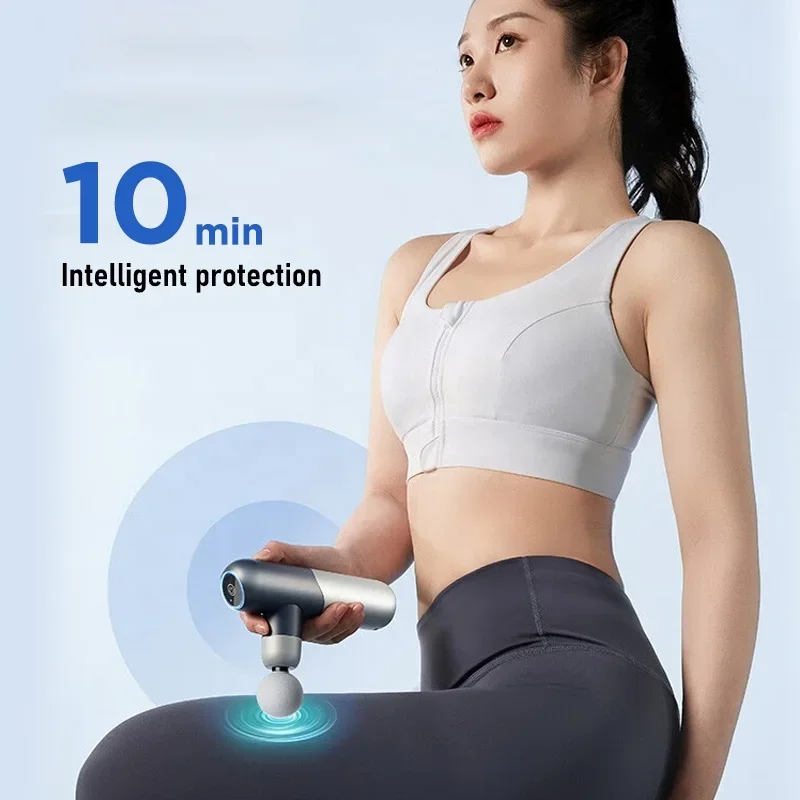 عالية الجودة شاشة تعمل باللمس سبائك الألومنيوم قذيفة معدنية العضلات تدليك صغير قرع مدلك الشحن السريع