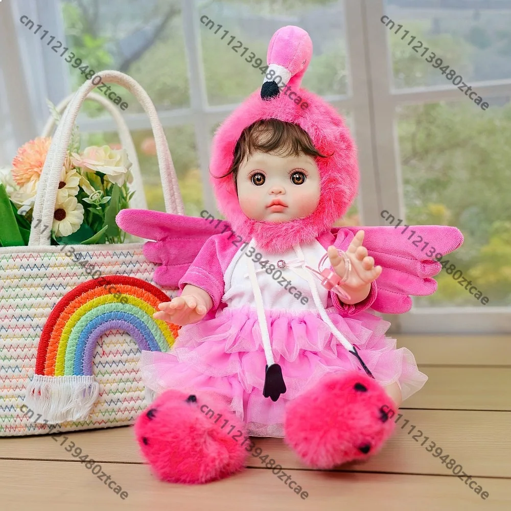 Cross-border Patent Soft Silicone Reborn Baby Doll Toy Realistic Dress Up Play Doll