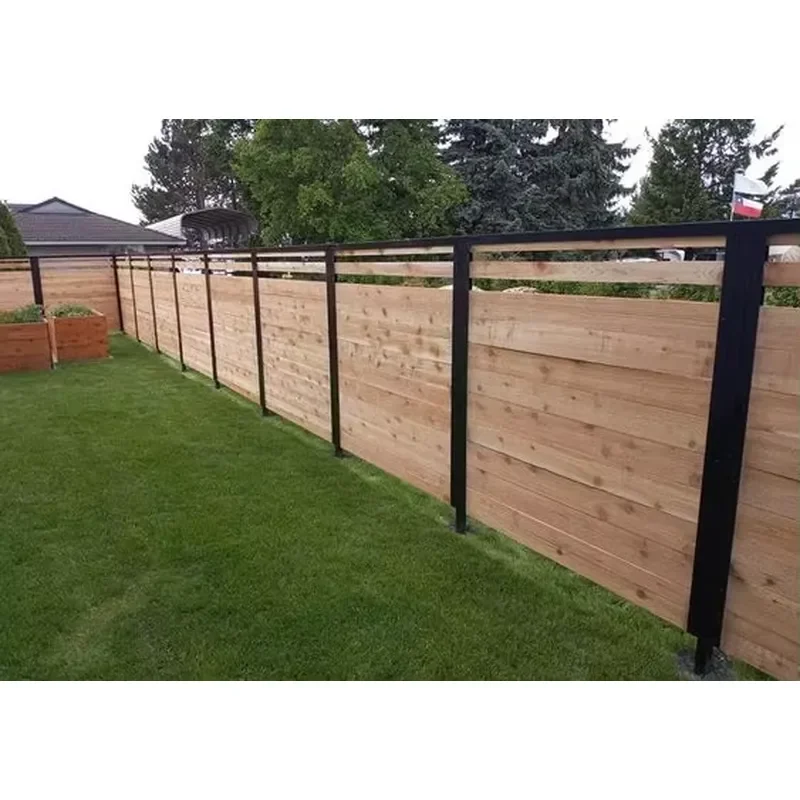 Aluminum WPC Vinyl Clad Exterior Garden Fence with 3D Modeling Service and Easily Assembled