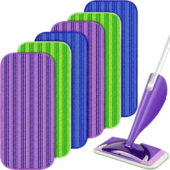 2ชิ้นแผ่น Kain Pel Microfiber สำหรับ swiffer แผ่นเปียกสำหรับเปียกและแห้งอุปกรณ์เสริมทำความสะอาดผ้าฝุ่นของใช้ในครัวเรือน